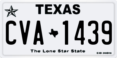 TX license plate CVA1439