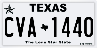 TX license plate CVA1440