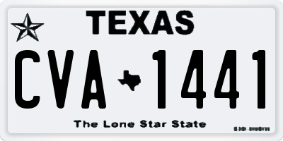 TX license plate CVA1441
