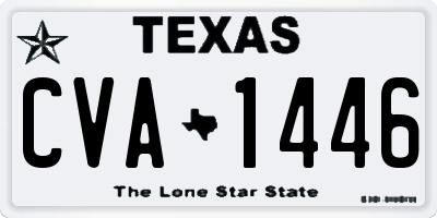 TX license plate CVA1446