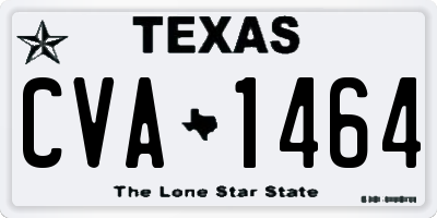 TX license plate CVA1464