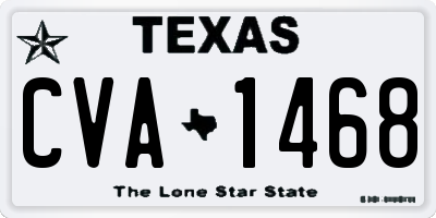 TX license plate CVA1468