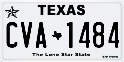 TX license plate CVA1484