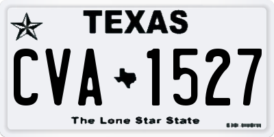 TX license plate CVA1527