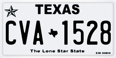 TX license plate CVA1528