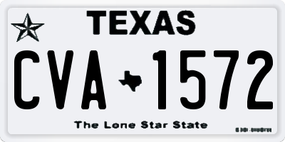 TX license plate CVA1572