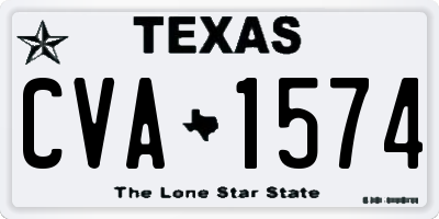 TX license plate CVA1574