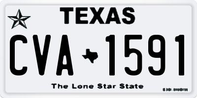 TX license plate CVA1591
