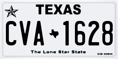TX license plate CVA1628