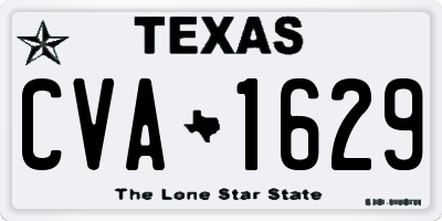 TX license plate CVA1629
