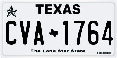 TX license plate CVA1764