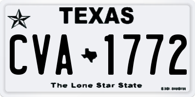 TX license plate CVA1772