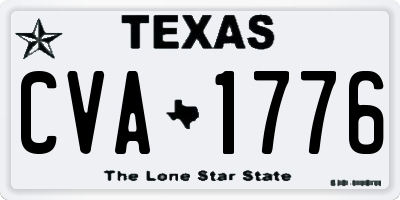 TX license plate CVA1776