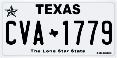TX license plate CVA1779