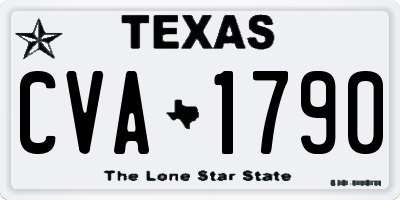 TX license plate CVA1790