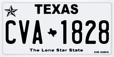TX license plate CVA1828