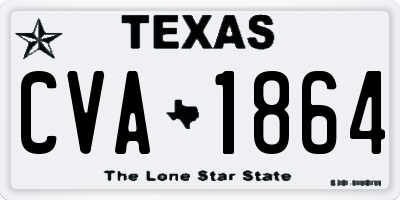 TX license plate CVA1864