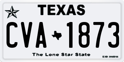 TX license plate CVA1873