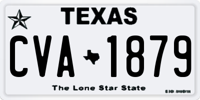 TX license plate CVA1879