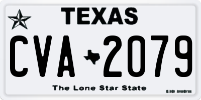 TX license plate CVA2079