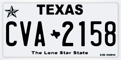 TX license plate CVA2158