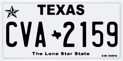 TX license plate CVA2159