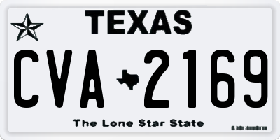 TX license plate CVA2169