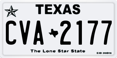 TX license plate CVA2177