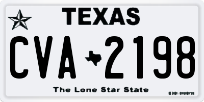 TX license plate CVA2198
