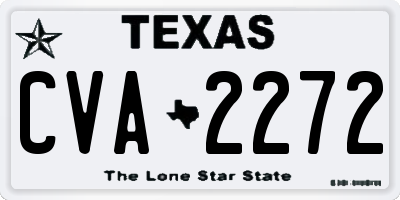 TX license plate CVA2272