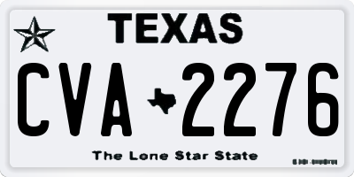 TX license plate CVA2276