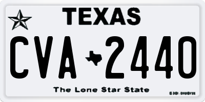 TX license plate CVA2440