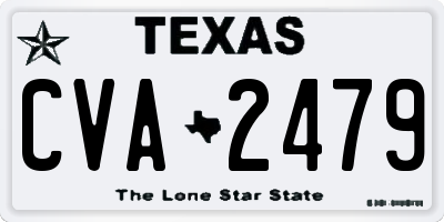 TX license plate CVA2479