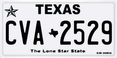TX license plate CVA2529