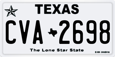TX license plate CVA2698