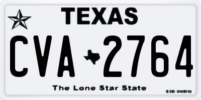 TX license plate CVA2764