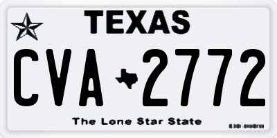 TX license plate CVA2772