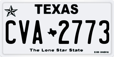 TX license plate CVA2773