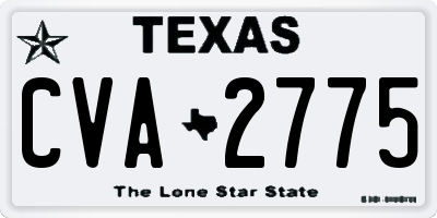 TX license plate CVA2775