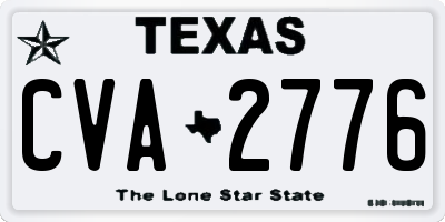 TX license plate CVA2776