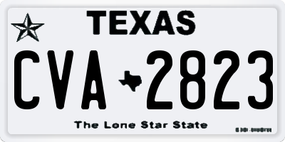 TX license plate CVA2823