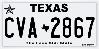 TX license plate CVA2867