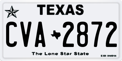 TX license plate CVA2872