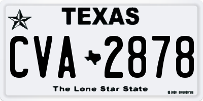 TX license plate CVA2878