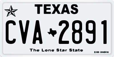 TX license plate CVA2891