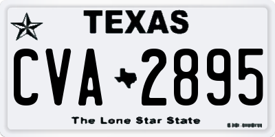 TX license plate CVA2895