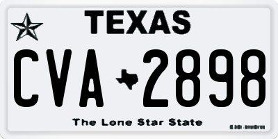 TX license plate CVA2898