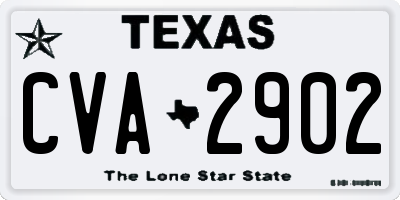 TX license plate CVA2902