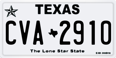 TX license plate CVA2910