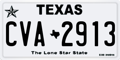 TX license plate CVA2913